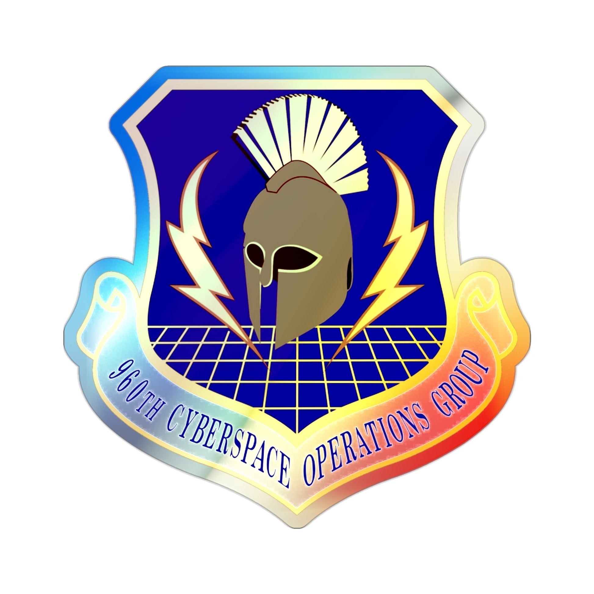 960th Cyberspace Operations Group (U.S. Air Force) Holographic STICKER Die-Cut Vinyl Decal-2 Inch-The Sticker Space