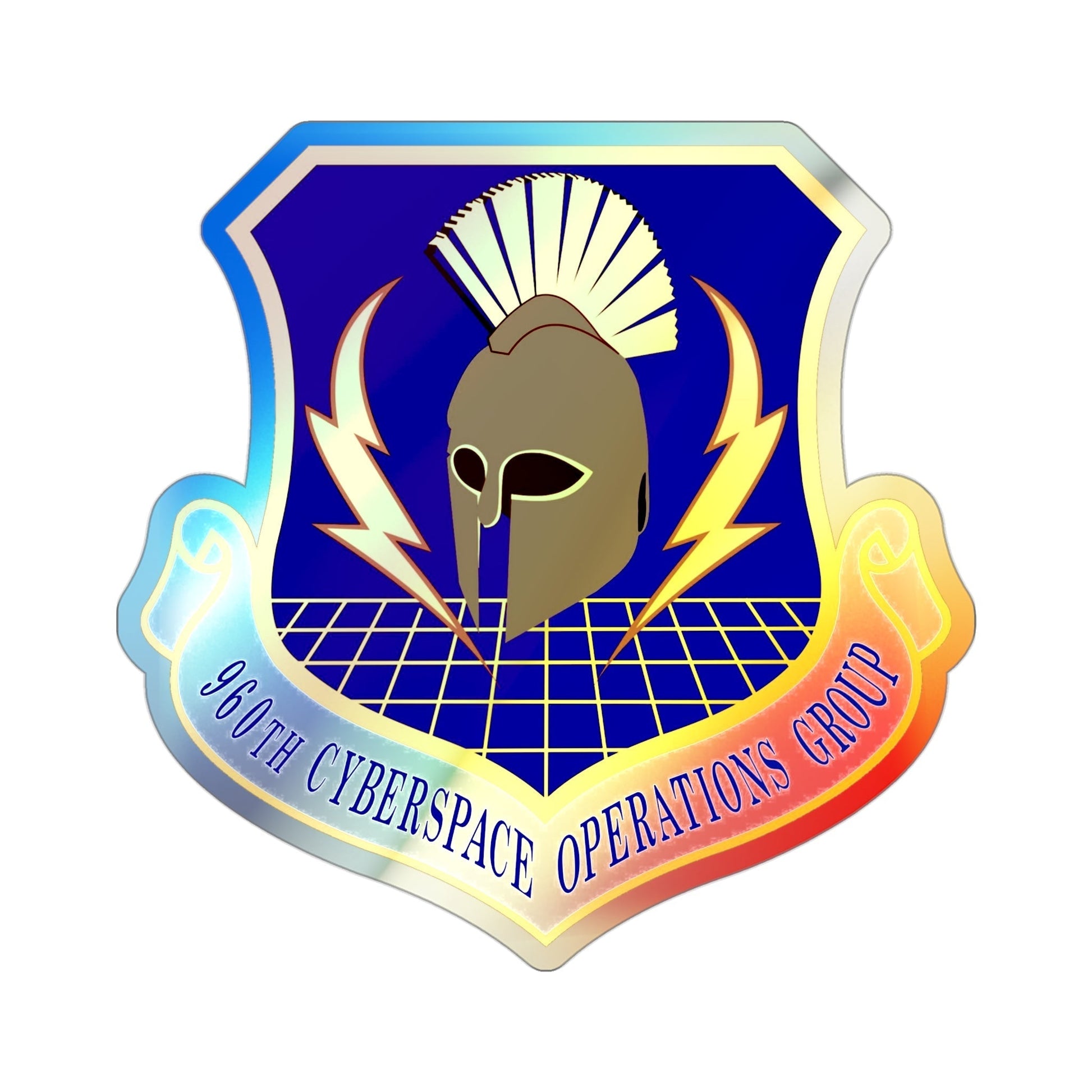 960th Cyberspace Operations Group (U.S. Air Force) Holographic STICKER Die-Cut Vinyl Decal-3 Inch-The Sticker Space