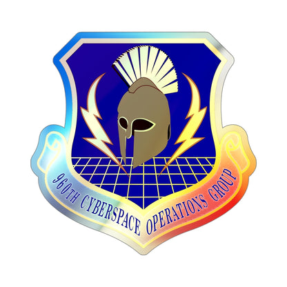960th Cyberspace Operations Group (U.S. Air Force) Holographic STICKER Die-Cut Vinyl Decal-5 Inch-The Sticker Space