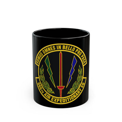 966th Air Expeditionary Squadron (U.S. Air Force) Black Coffee Mug-11oz-The Sticker Space