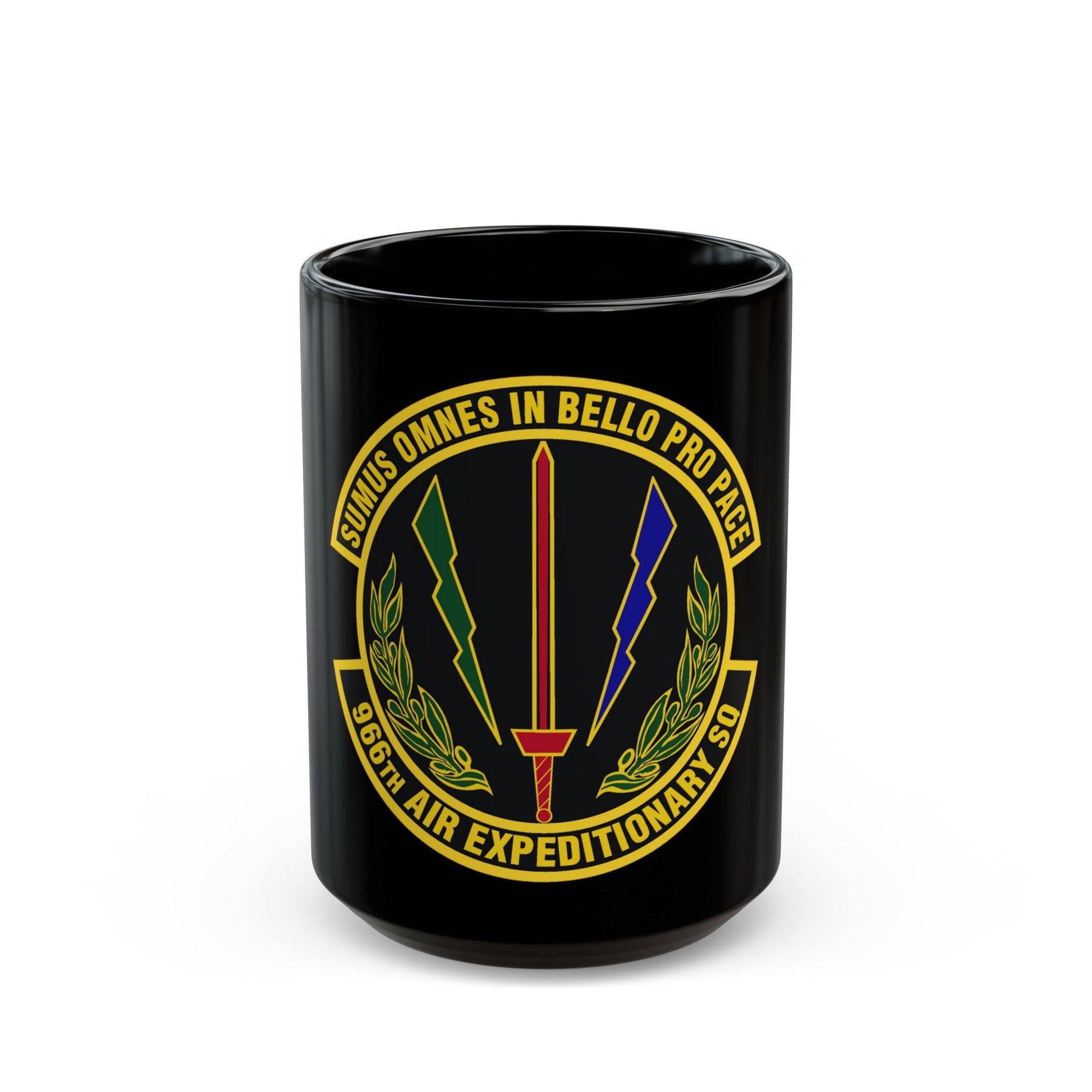 966th Air Expeditionary Squadron (U.S. Air Force) Black Coffee Mug-15oz-The Sticker Space