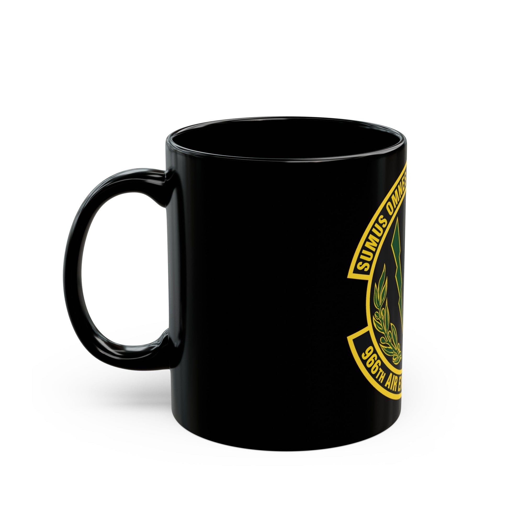 966th Air Expeditionary Squadron (U.S. Air Force) Black Coffee Mug-The Sticker Space