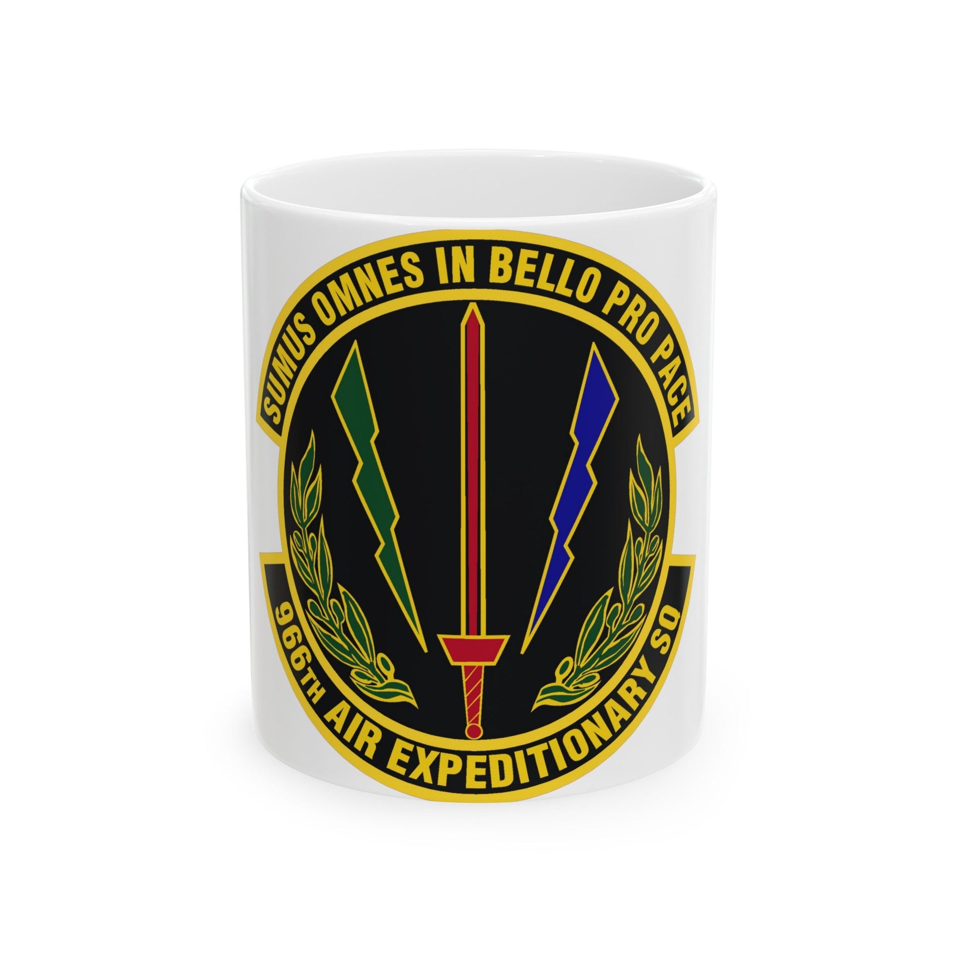 966th Air Expeditionary Squadron (U.S. Air Force) White Coffee Mug-11oz-The Sticker Space