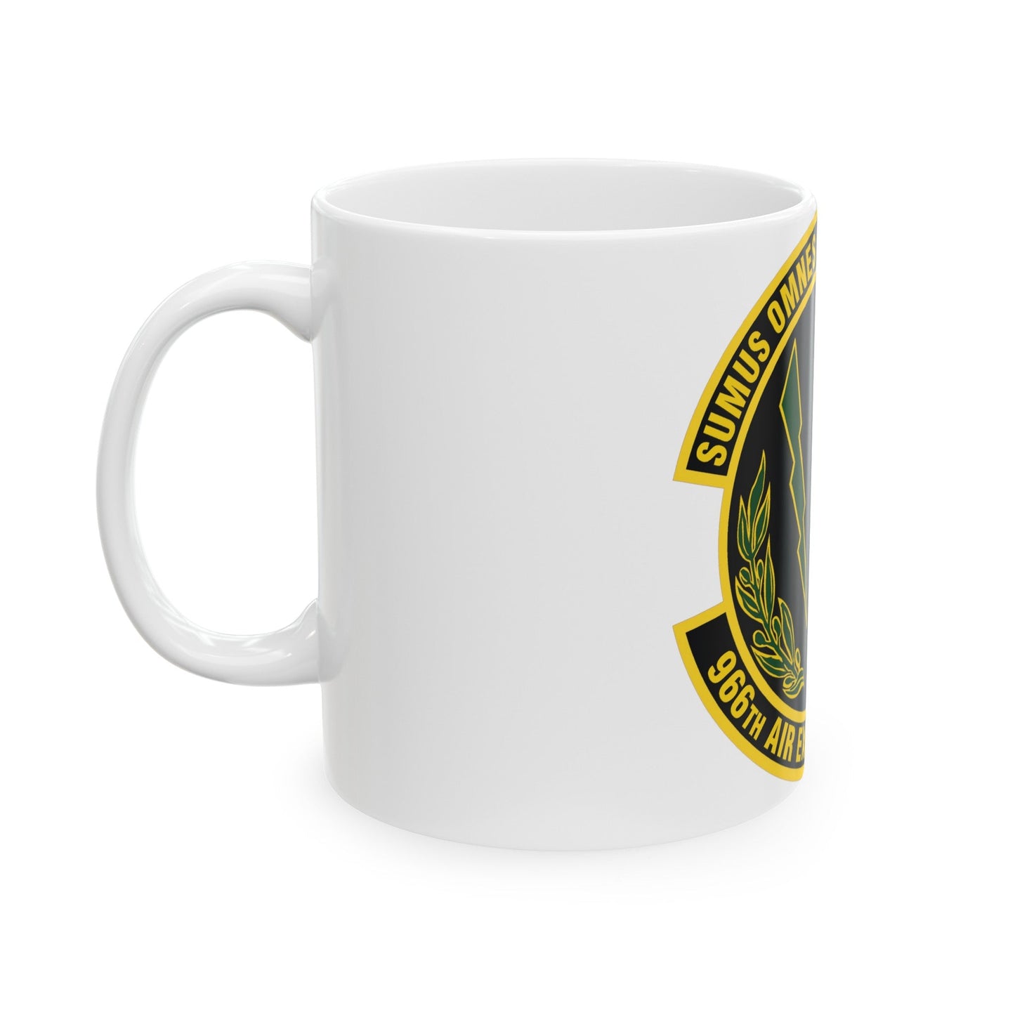 966th Air Expeditionary Squadron (U.S. Air Force) White Coffee Mug-The Sticker Space