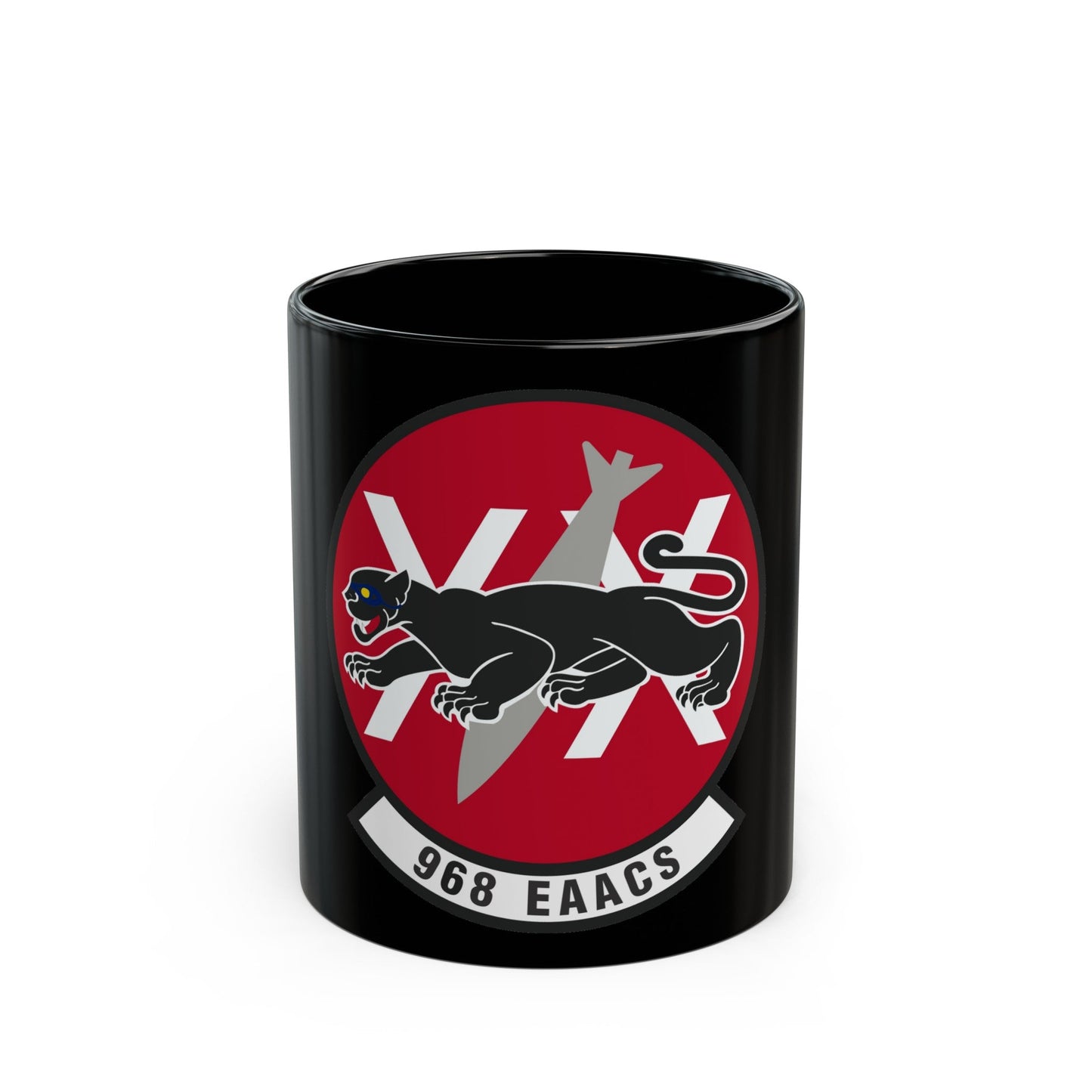 968th Expeditionary Airborne Air Control Squadron (U.S. Air Force) Black Coffee Mug-11oz-The Sticker Space