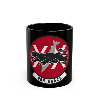 968th Expeditionary Airborne Air Control Squadron (U.S. Air Force) Black Coffee Mug-11oz-The Sticker Space