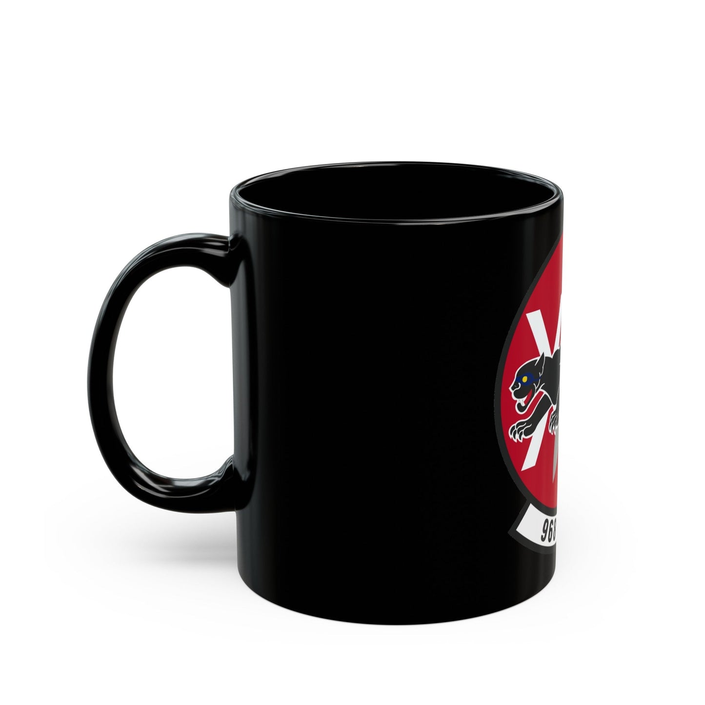 968th Expeditionary Airborne Air Control Squadron (U.S. Air Force) Black Coffee Mug-The Sticker Space