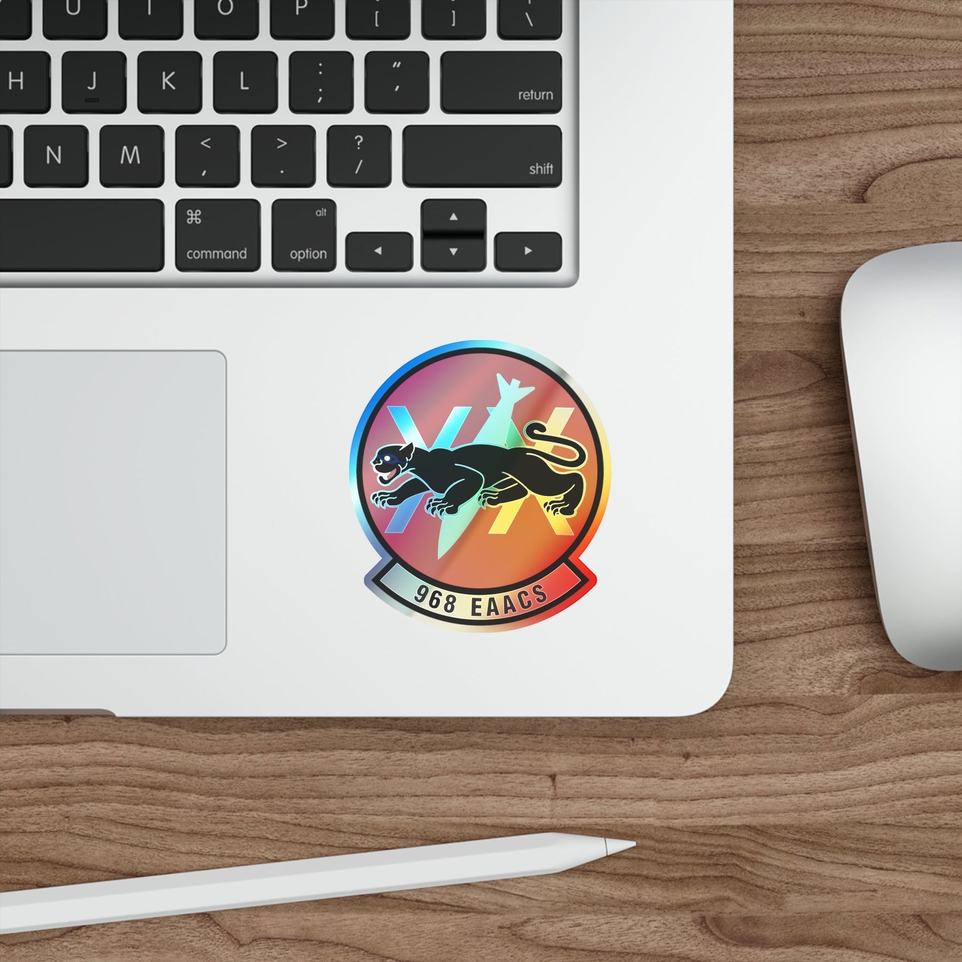968th Expeditionary Airborne Air Control Squadron (U.S. Air Force) Holographic STICKER Die-Cut Vinyl Decal-The Sticker Space