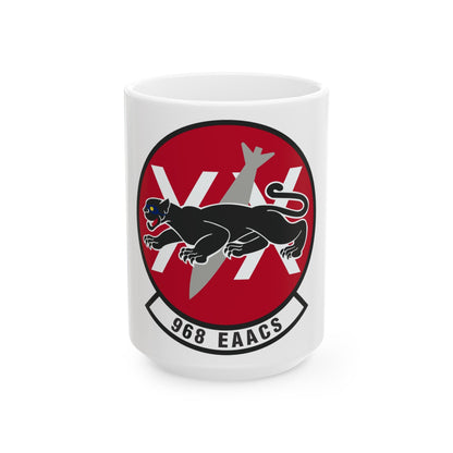 968th Expeditionary Airborne Air Control Squadron (U.S. Air Force) White Coffee Mug-15oz-The Sticker Space