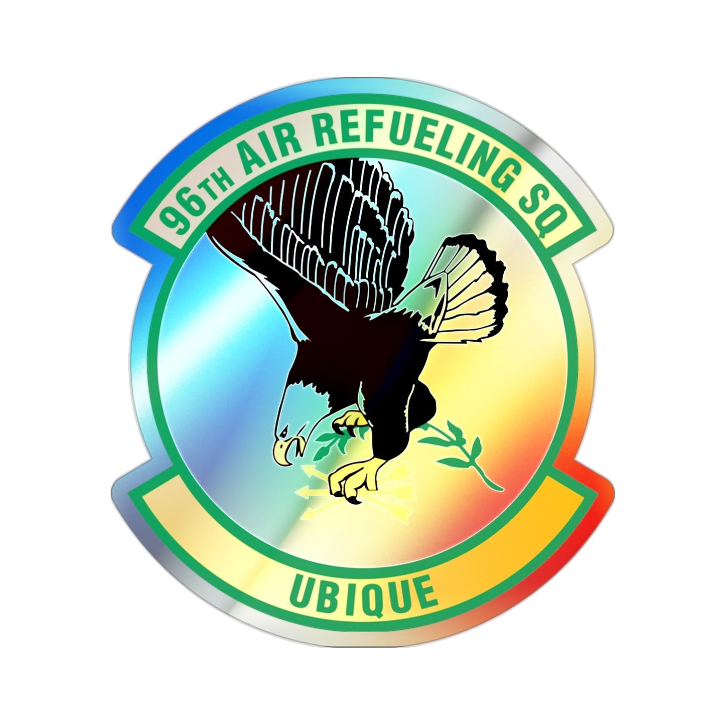 96th Air Refueling Squadron (U.S. Air Force) Holographic STICKER Die-Cut Vinyl Decal-2 Inch-The Sticker Space