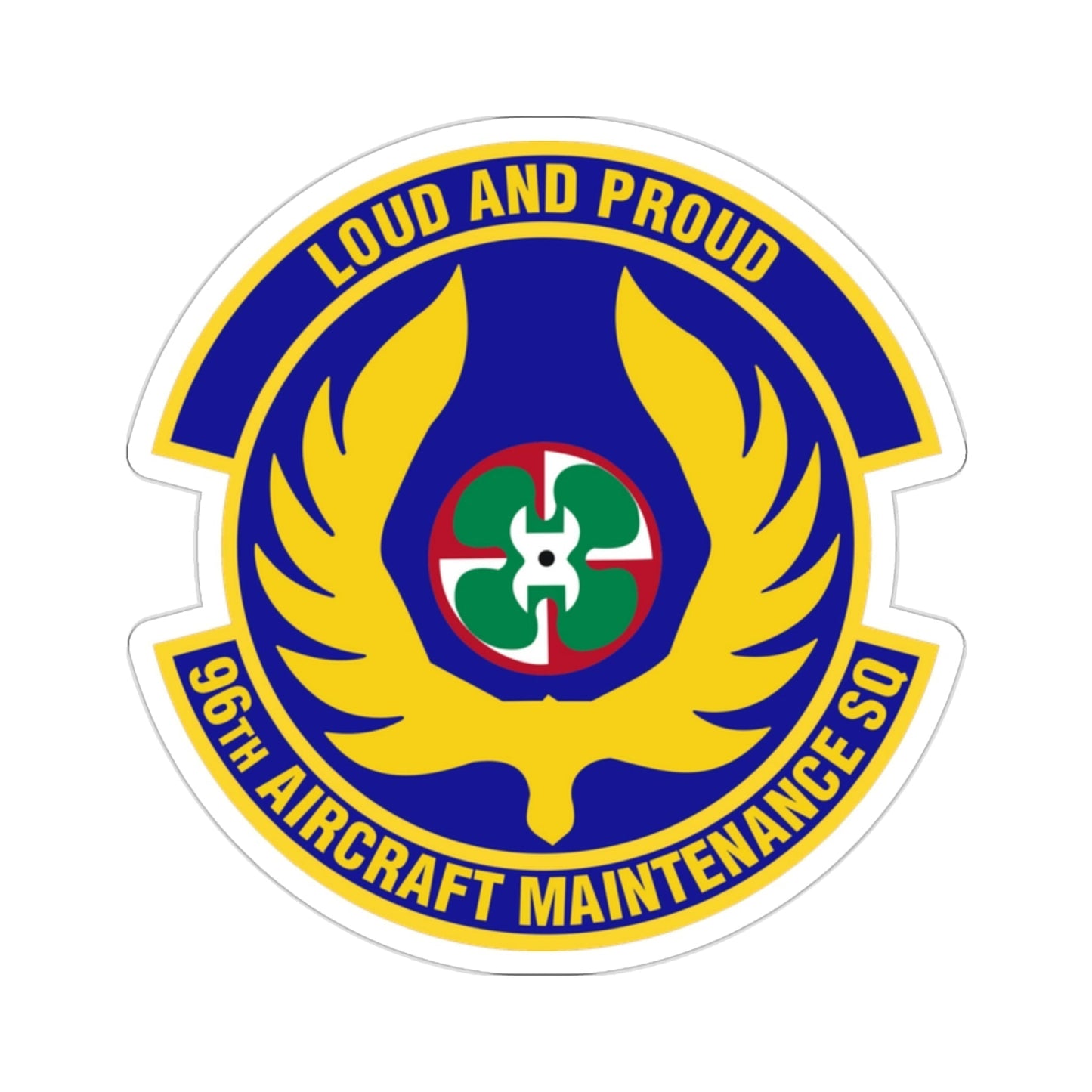 96th Aircraft Maintenance Squadron (U.S. Air Force) STICKER Vinyl Die-Cut Decal-2 Inch-The Sticker Space
