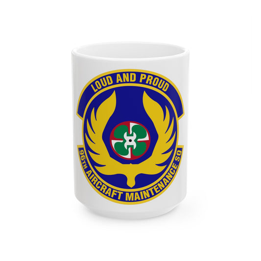 96th Aircraft Maintenance Squadron (U.S. Air Force) White Coffee Mug-15oz-The Sticker Space