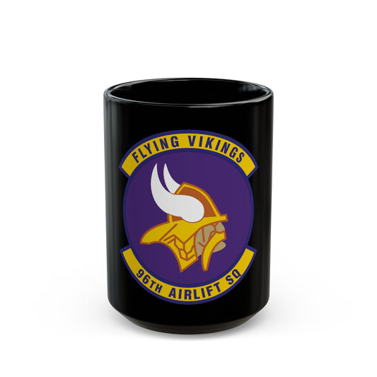96th Airlift Squadron (U.S. Air Force) Black Coffee Mug