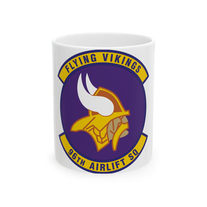 96th Airlift Squadron (U.S. Air Force) White Coffee Mug-11oz-The Sticker Space