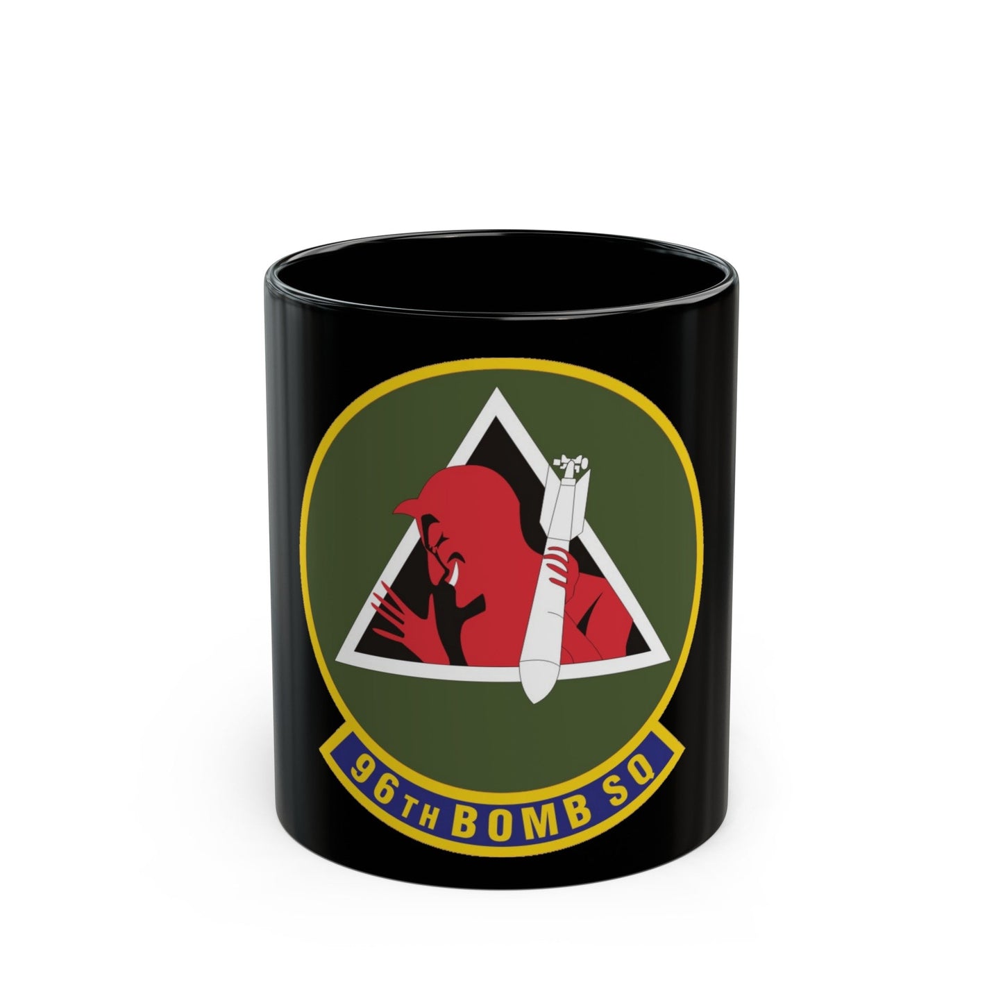 96th Bomb Squadron (U.S. Air Force) Black Coffee Mug-11oz-The Sticker Space