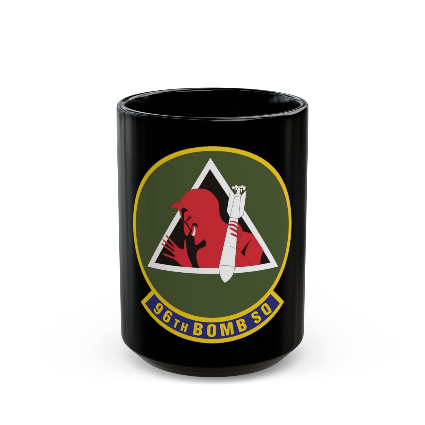 96th Bomb Squadron (U.S. Air Force) Black Coffee Mug-15oz-The Sticker Space