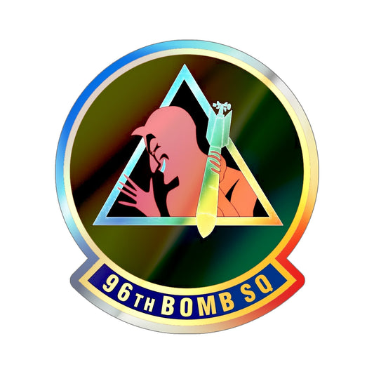 96th Bomb Squadron (U.S. Air Force) Holographic STICKER Die-Cut Vinyl Decal-6 Inch-The Sticker Space