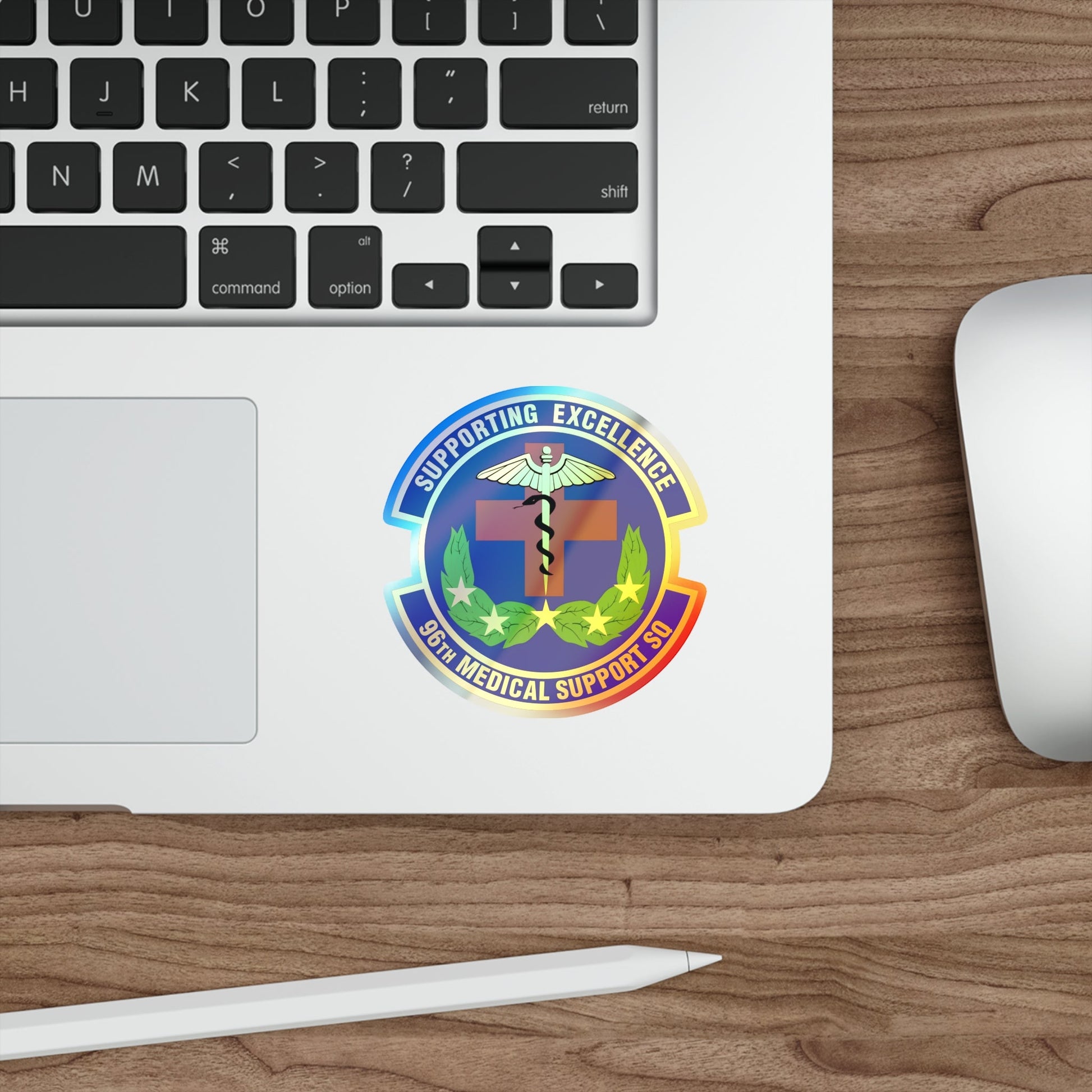 96th Medical Support Squadron (U.S. Air Force) Holographic STICKER Die-Cut Vinyl Decal-The Sticker Space