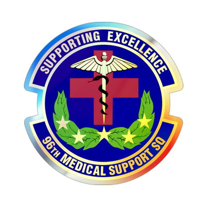 96th Medical Support Squadron (U.S. Air Force) Holographic STICKER Die-Cut Vinyl Decal-2 Inch-The Sticker Space