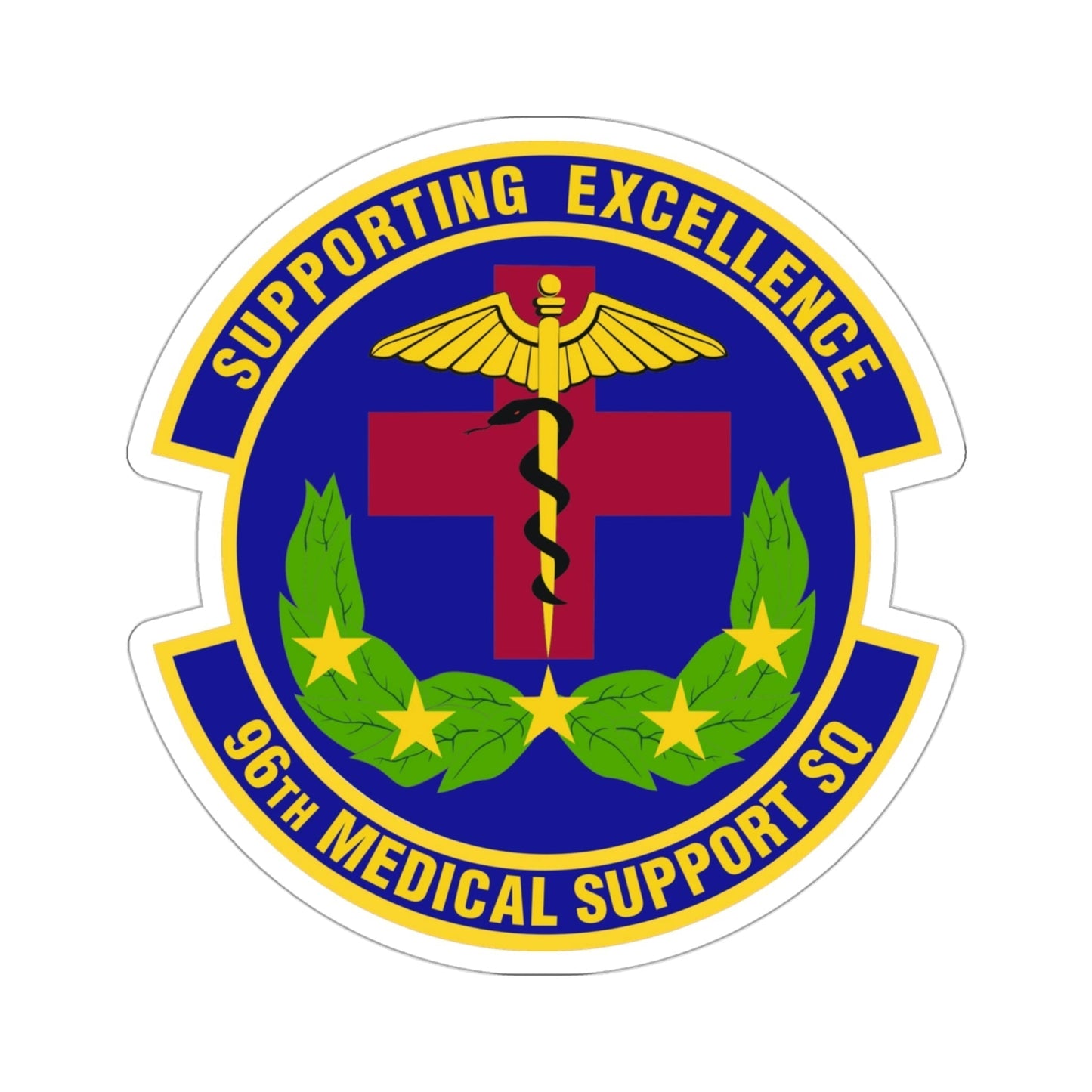 96th Medical Support Squadron (U.S. Air Force) STICKER Vinyl Die-Cut Decal-3 Inch-The Sticker Space
