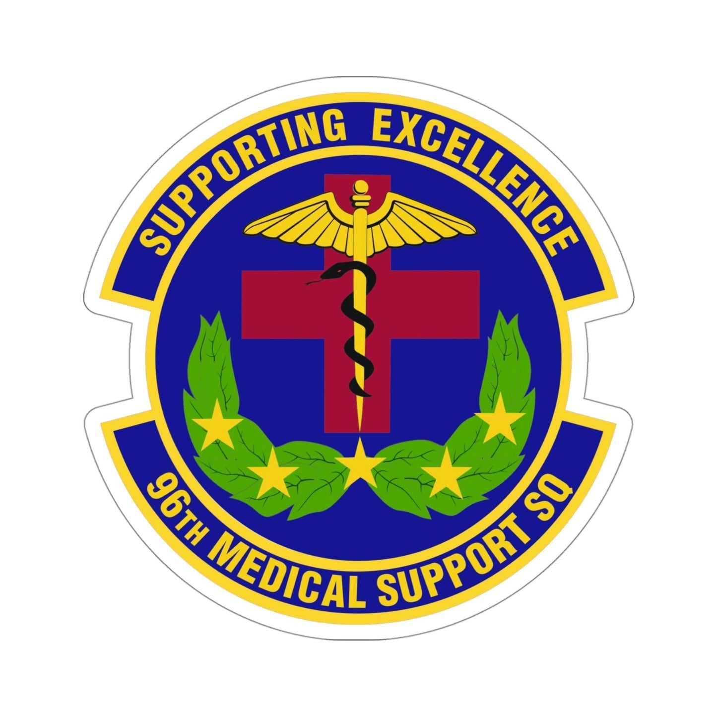 96th Medical Support Squadron (U.S. Air Force) STICKER Vinyl Die-Cut Decal-4 Inch-The Sticker Space