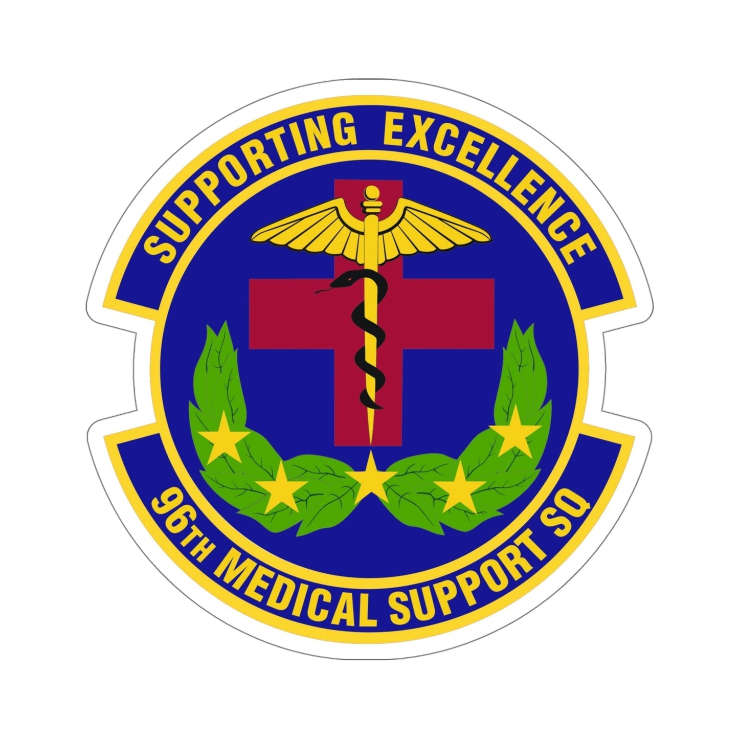 96th Medical Support Squadron (U.S. Air Force) STICKER Vinyl Die-Cut Decal-5 Inch-The Sticker Space