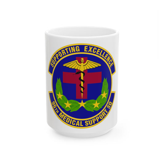 96th Medical Support Squadron (U.S. Air Force) White Coffee Mug-15oz-The Sticker Space