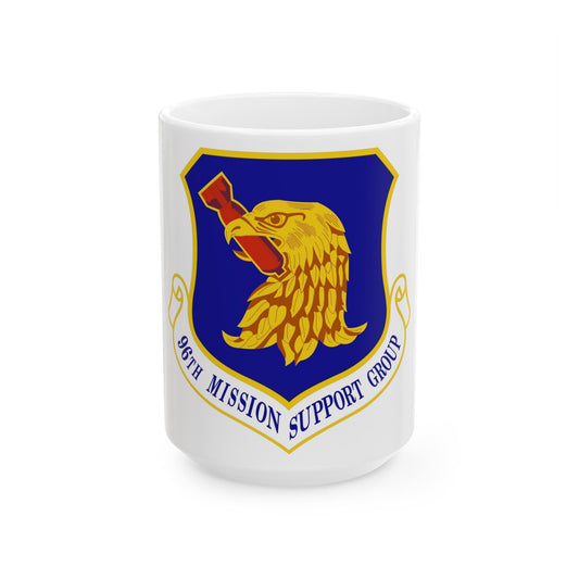 96th Mission Support Group (U.S. Air Force) White Coffee Mug-15oz-The Sticker Space