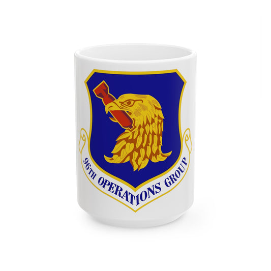 96th Operations Group (U.S. Air Force) White Coffee Mug-15oz-The Sticker Space