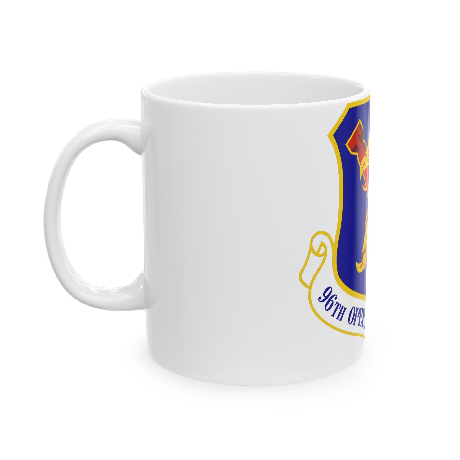 96th Operations Group (U.S. Air Force) White Coffee Mug-The Sticker Space