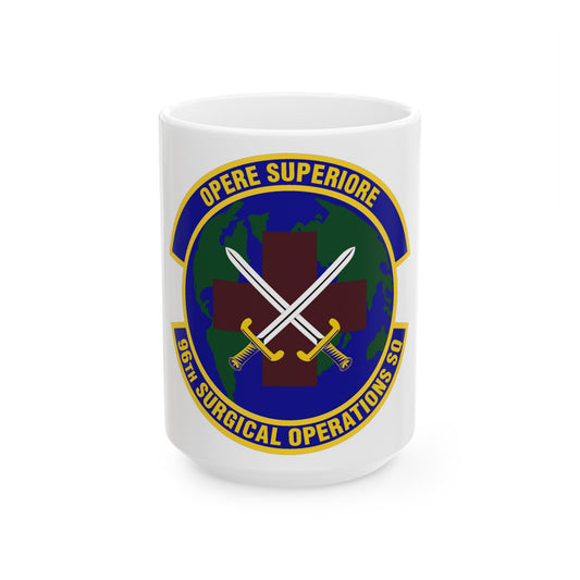 96th Surgical Operations Squadron (U.S. Air Force) White Coffee Mug-15oz-The Sticker Space