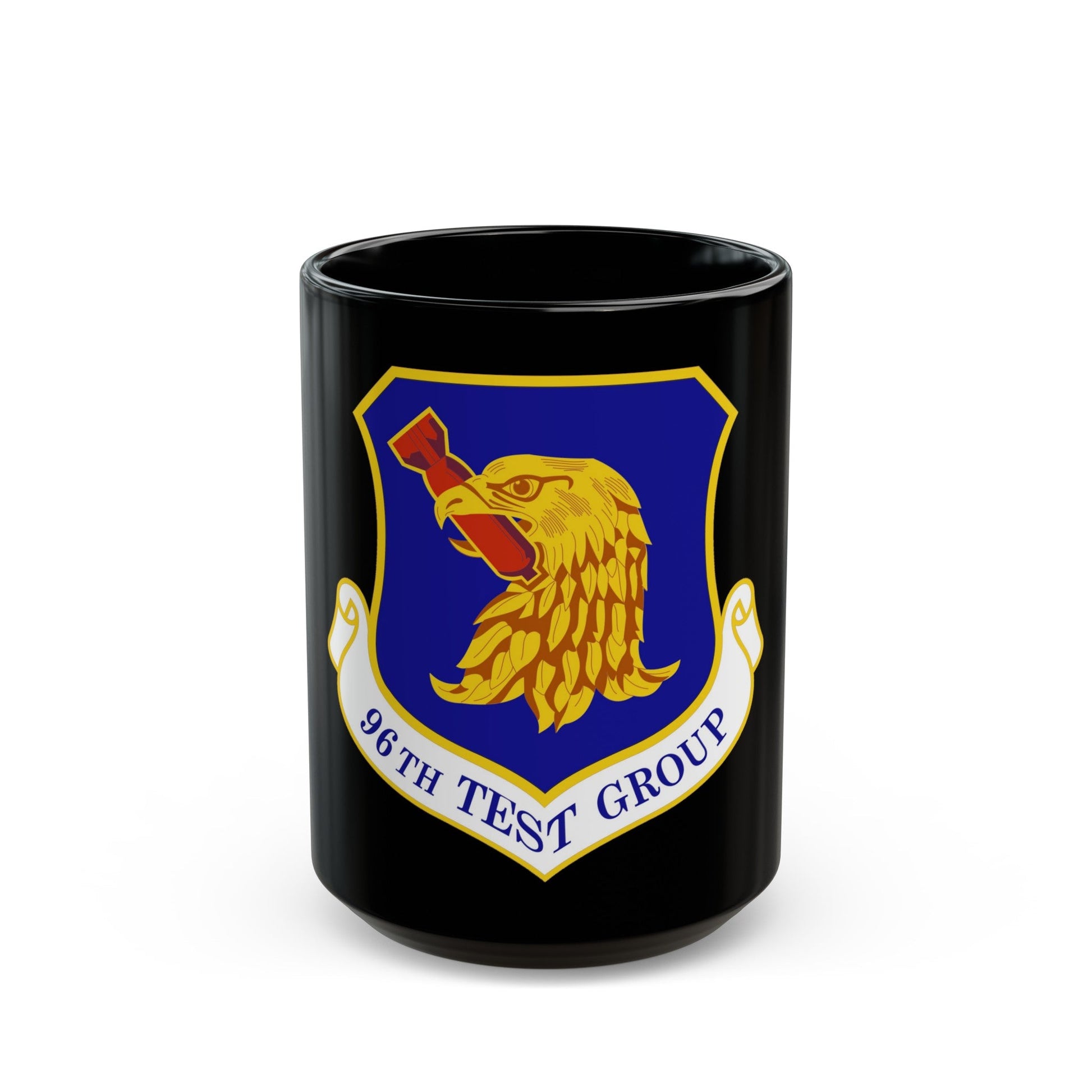 96th Test Group (U.S. Air Force) Black Coffee Mug-15oz-The Sticker Space
