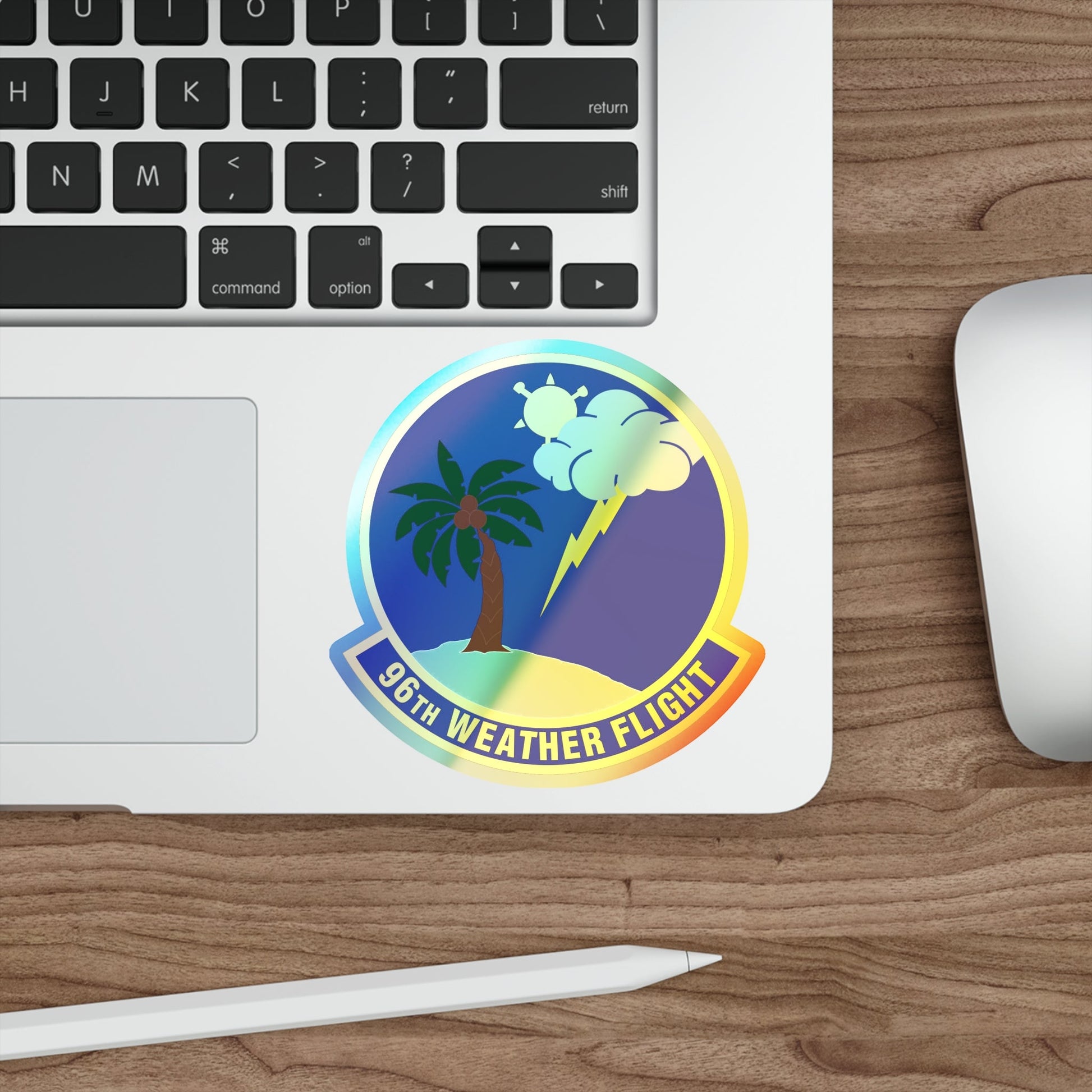 96th Weather Flight (U.S. Air Force) Holographic STICKER Die-Cut Vinyl Decal-The Sticker Space