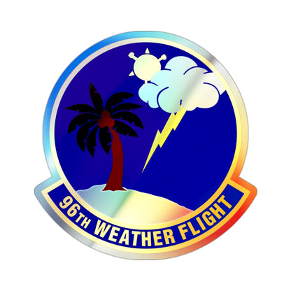 96th Weather Flight (U.S. Air Force) Holographic STICKER Die-Cut Vinyl Decal-2 Inch-The Sticker Space