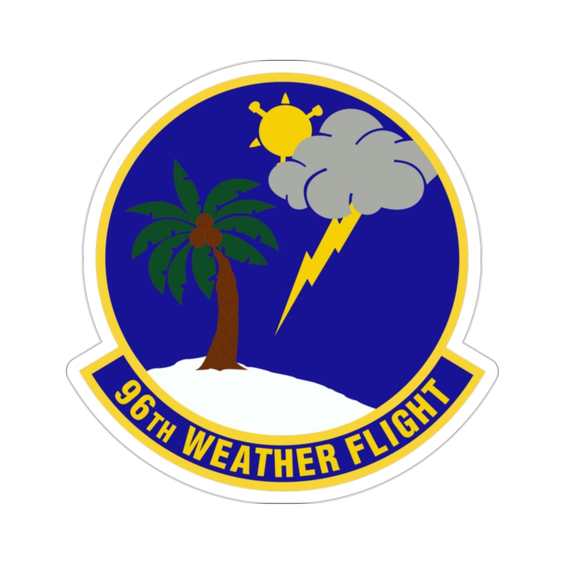 96th Weather Flight (U.S. Air Force) STICKER Vinyl Die-Cut Decal-2 Inch-The Sticker Space