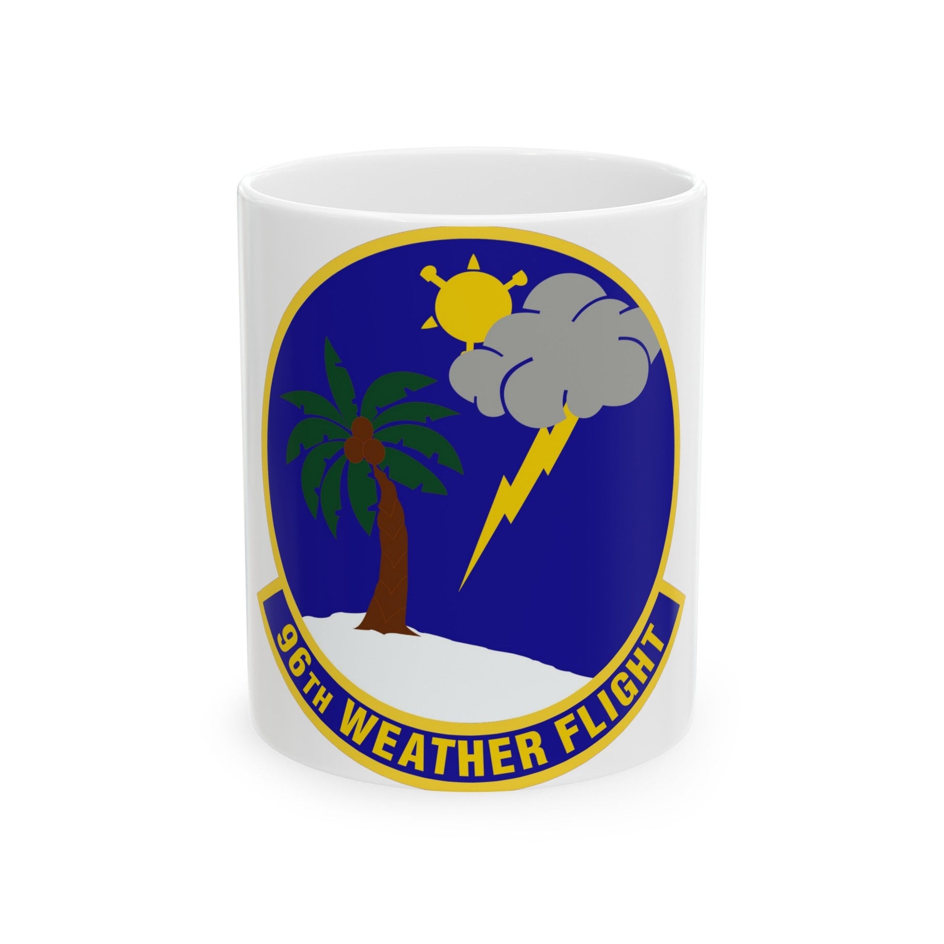 96th Weather Flight (U.S. Air Force) White Coffee Mug-11oz-The Sticker Space