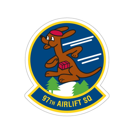 97 Airlift Squadron AFRC (U.S. Air Force) STICKER Vinyl Die-Cut Decal-6 Inch-The Sticker Space