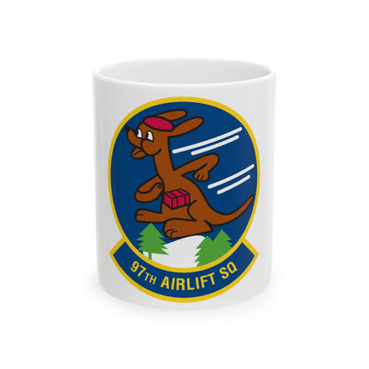 97 Airlift Squadron AFRC (U.S. Air Force) White Coffee Mug-11oz-The Sticker Space