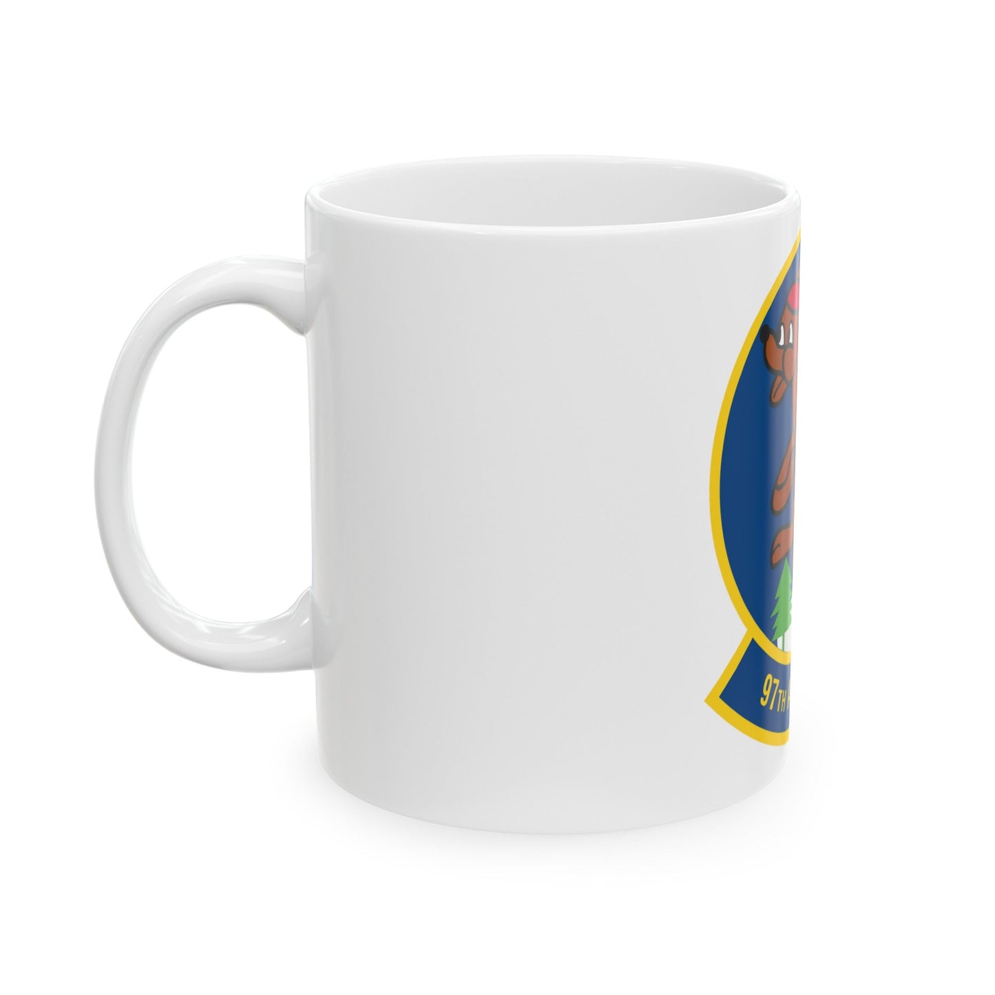 97 Airlift Squadron AFRC (U.S. Air Force) White Coffee Mug-The Sticker Space