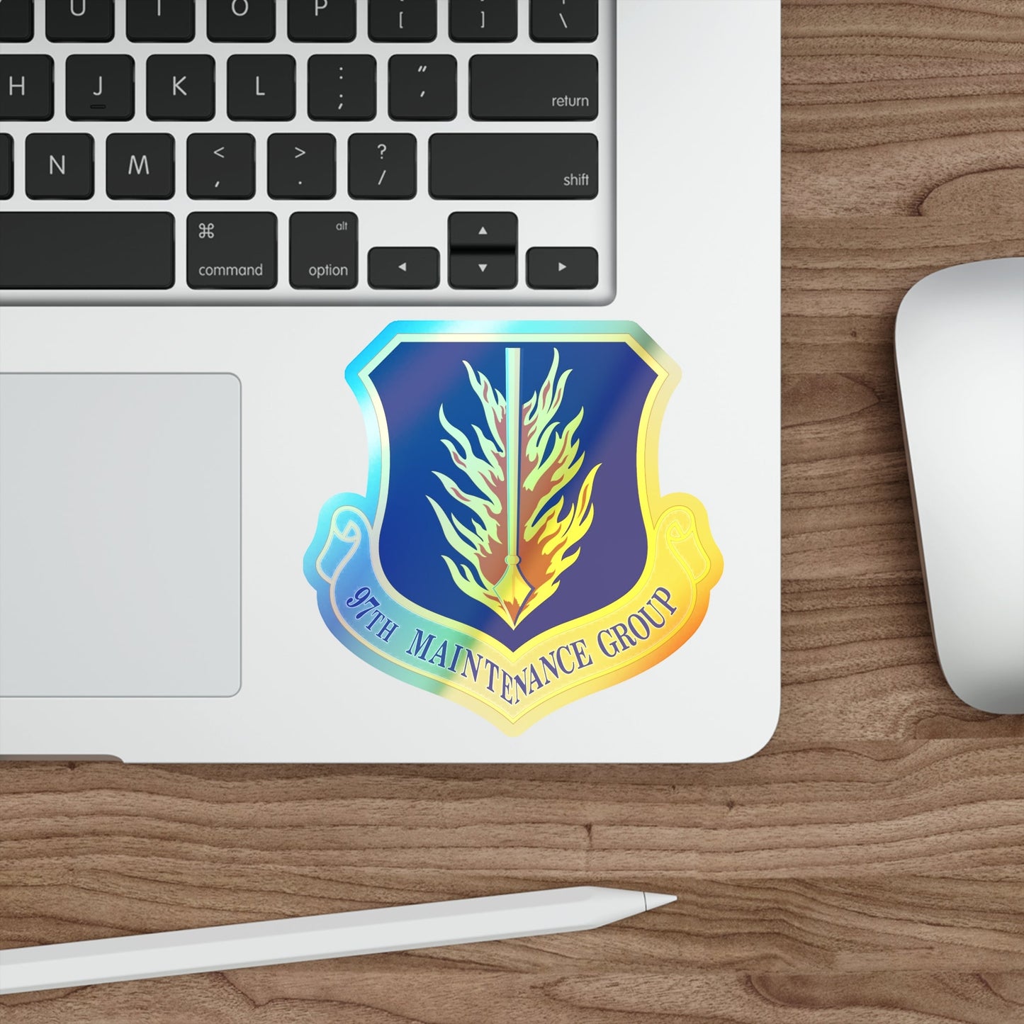 97 Maintenance Group AETC (U.S. Air Force) Holographic STICKER Die-Cut Vinyl Decal-The Sticker Space