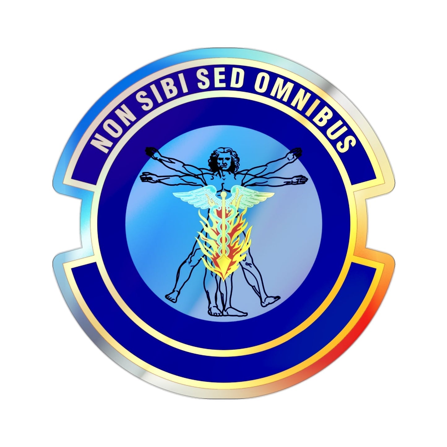 97 Operational Medical Readiness Squadron AETC (U.S. Air Force) Holographic STICKER Die-Cut Vinyl Decal-2 Inch-The Sticker Space