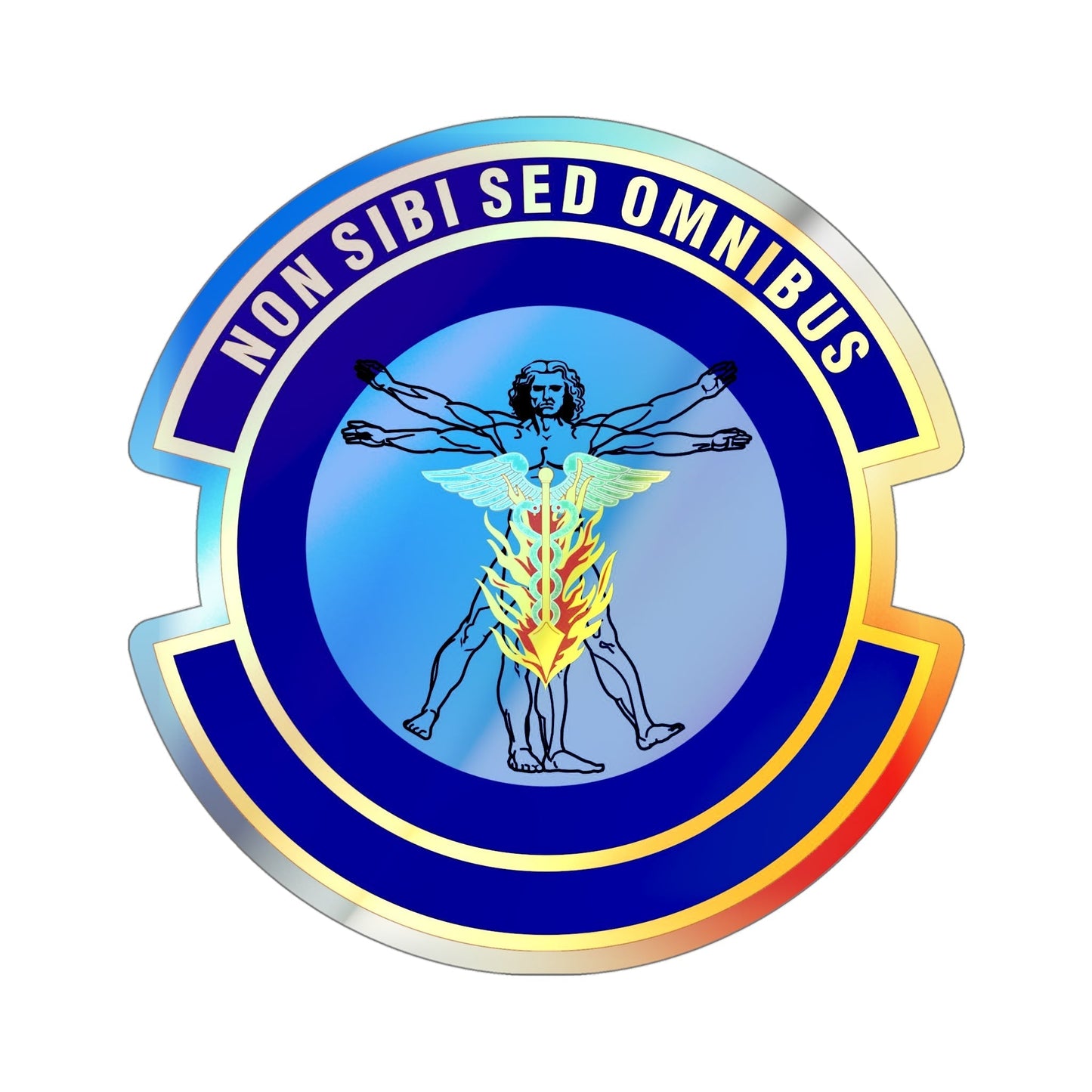 97 Operational Medical Readiness Squadron AETC (U.S. Air Force) Holographic STICKER Die-Cut Vinyl Decal-5 Inch-The Sticker Space