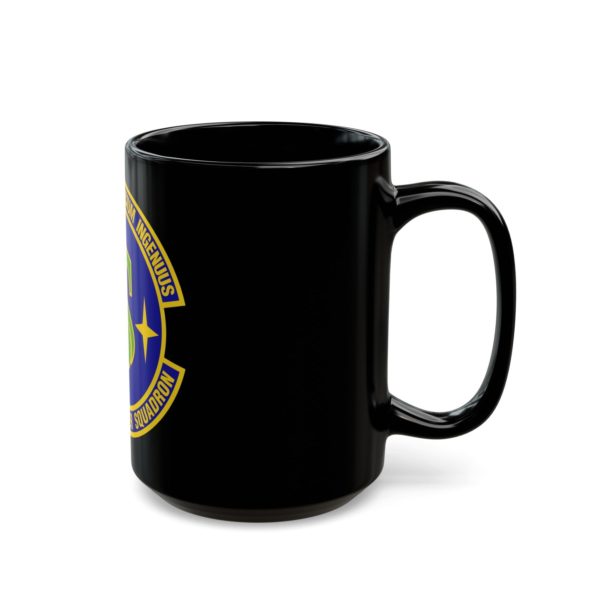 97th Comptroller Squadron (U.S. Air Force) Black Coffee Mug-The Sticker Space