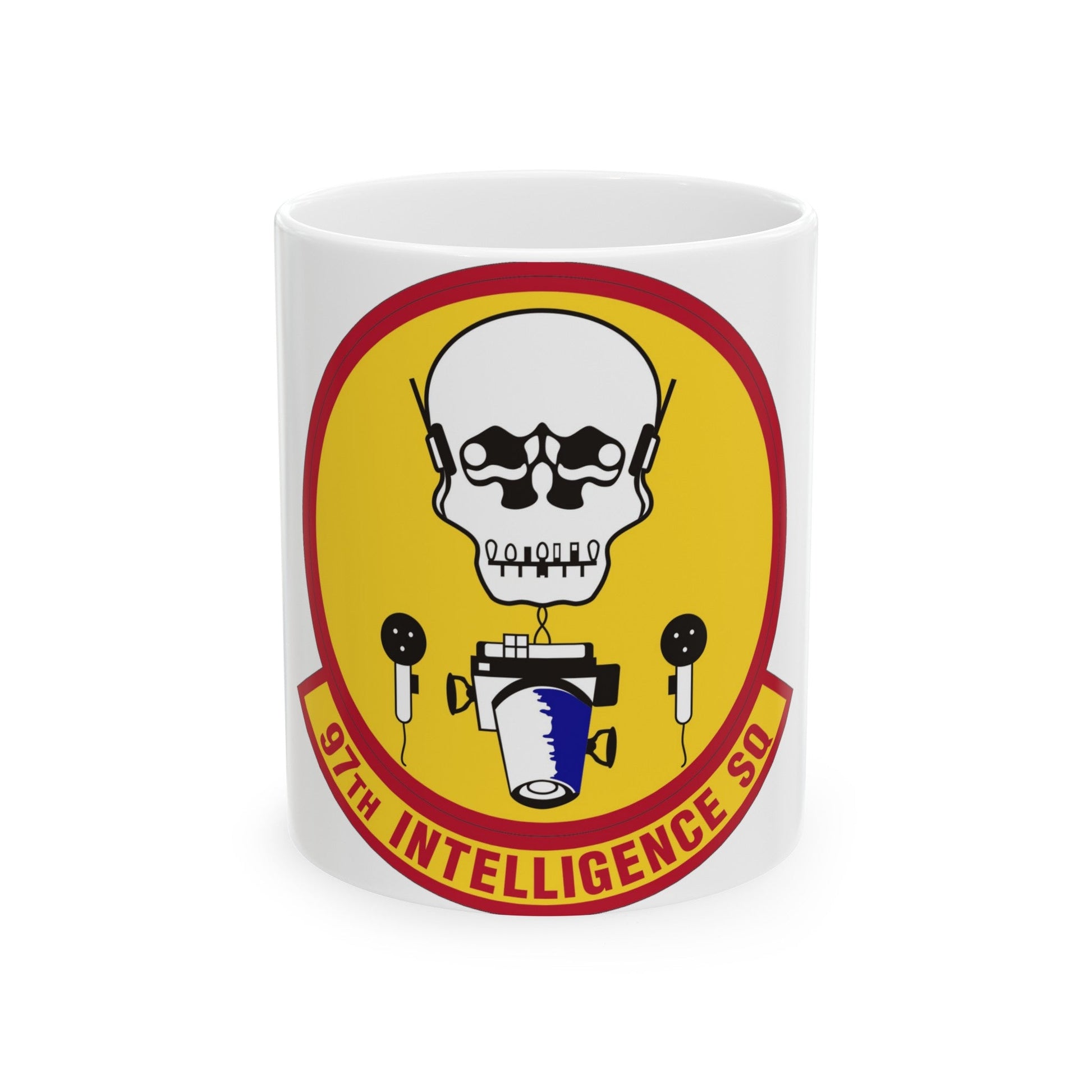97th Intelligence Squadron (U.S. Air Force) White Coffee Mug-11oz-The Sticker Space