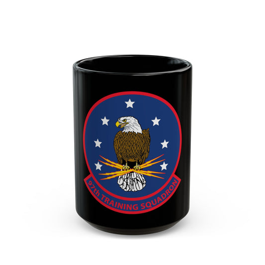 97th Training Sq (U.S. Navy) Black Coffee Mug