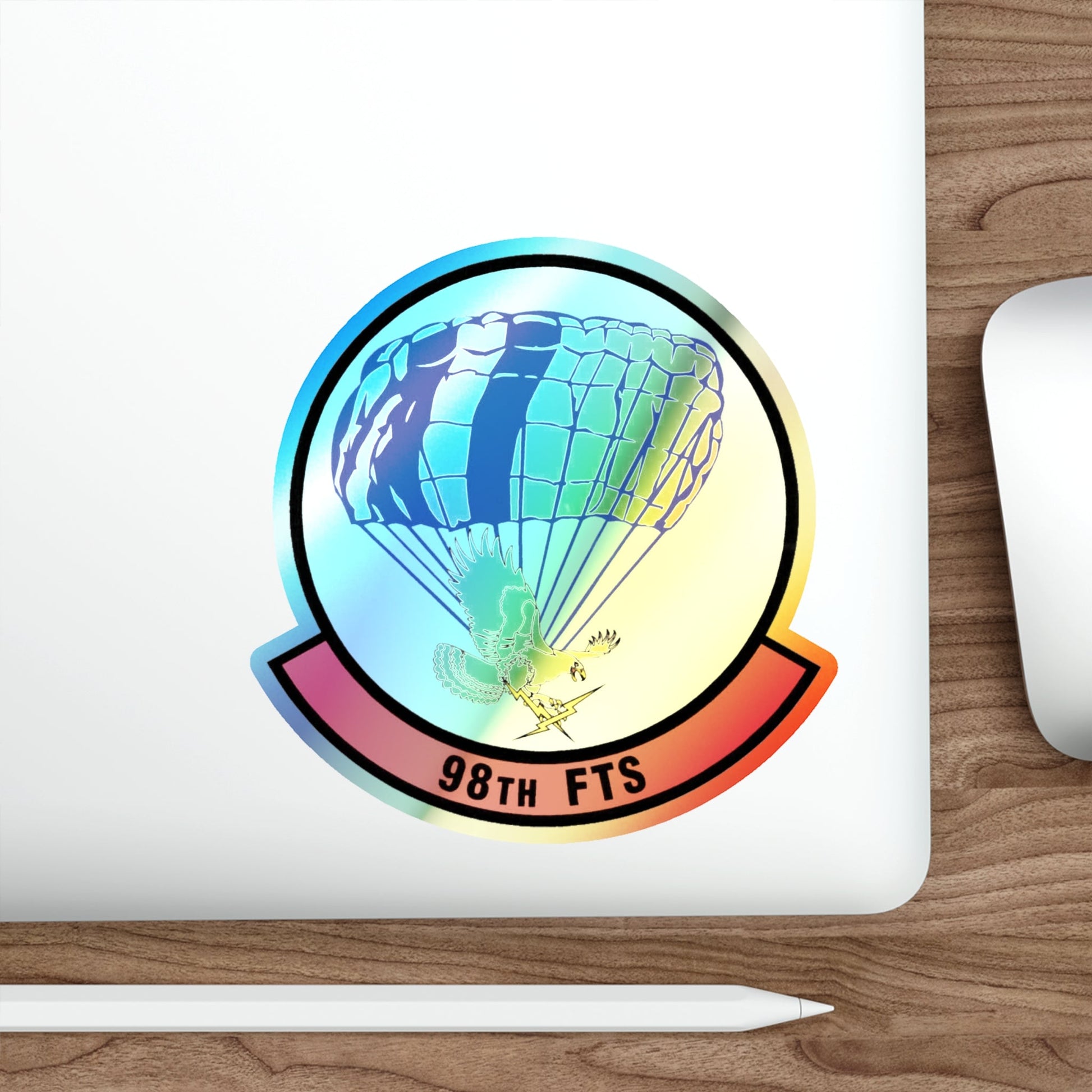 98 Flying Training Squadron AETC (U.S. Air Force) Holographic STICKER Die-Cut Vinyl Decal-The Sticker Space