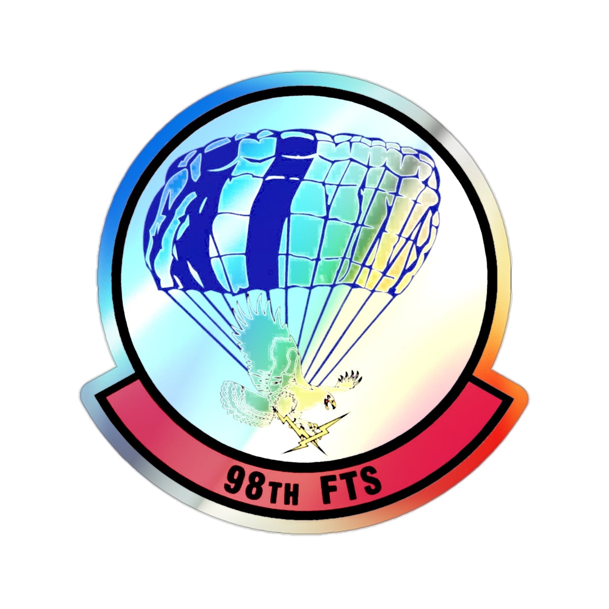 98 Flying Training Squadron AETC (U.S. Air Force) Holographic STICKER Die-Cut Vinyl Decal-2 Inch-The Sticker Space