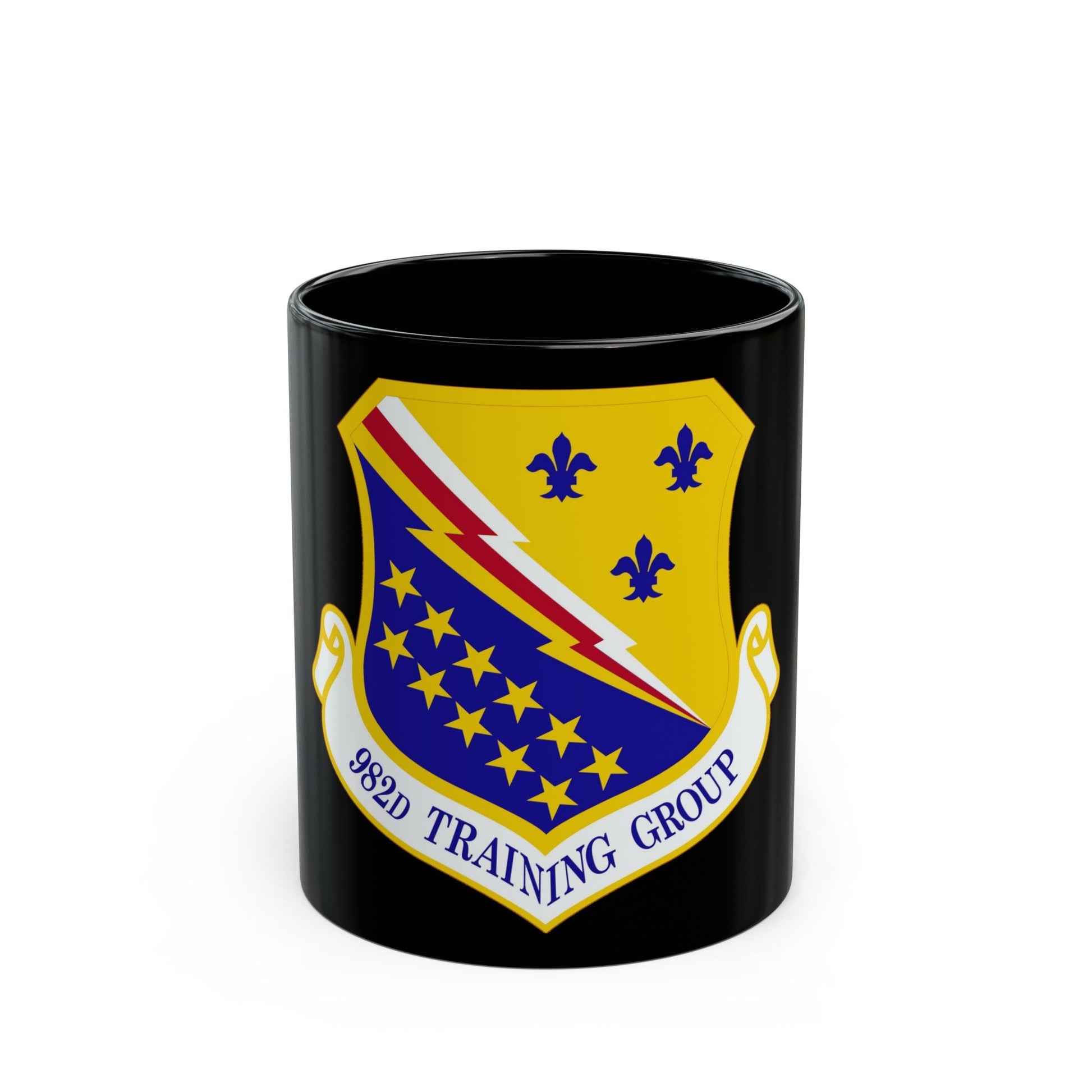 982d Training Group (U.S. Air Force) Black Coffee Mug-11oz-The Sticker Space