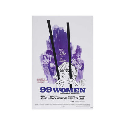 99 WOMEN 1969 - Paper Movie Poster-11″ x 17″ (Vertical)-The Sticker Space