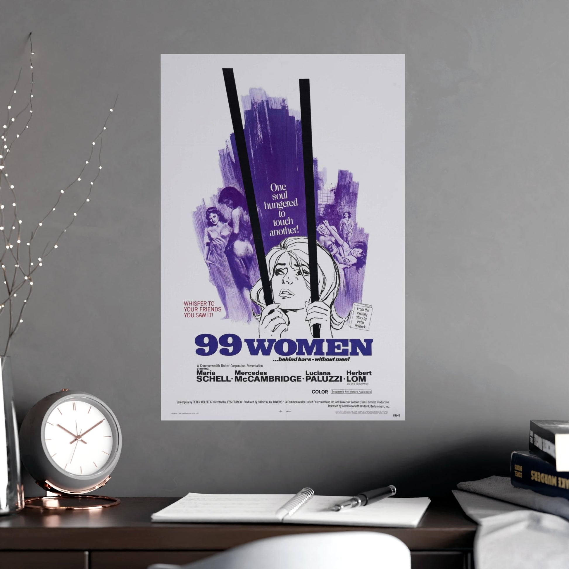 99 WOMEN 1969 - Paper Movie Poster-The Sticker Space